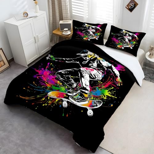 Literie sets de housses de couettes douces microfibre pour grand lit double - 5
