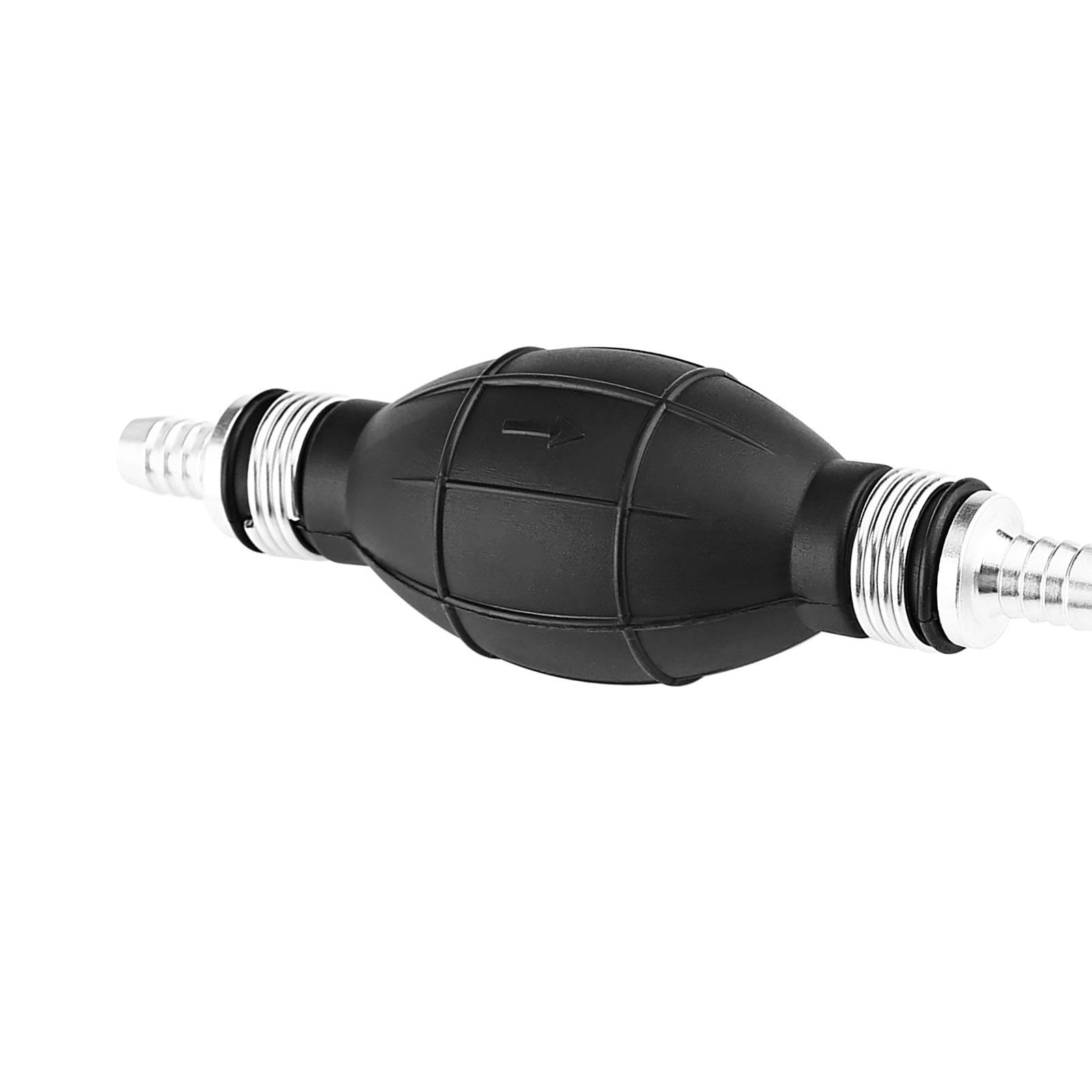 Bomba De Cebado Manual Para Fuera De Borda – Cebador De Gasolina Con Bombilla De Goma Y Conexiones De Aluminio (10 Mm, Universal Para Barcos Y Motos)