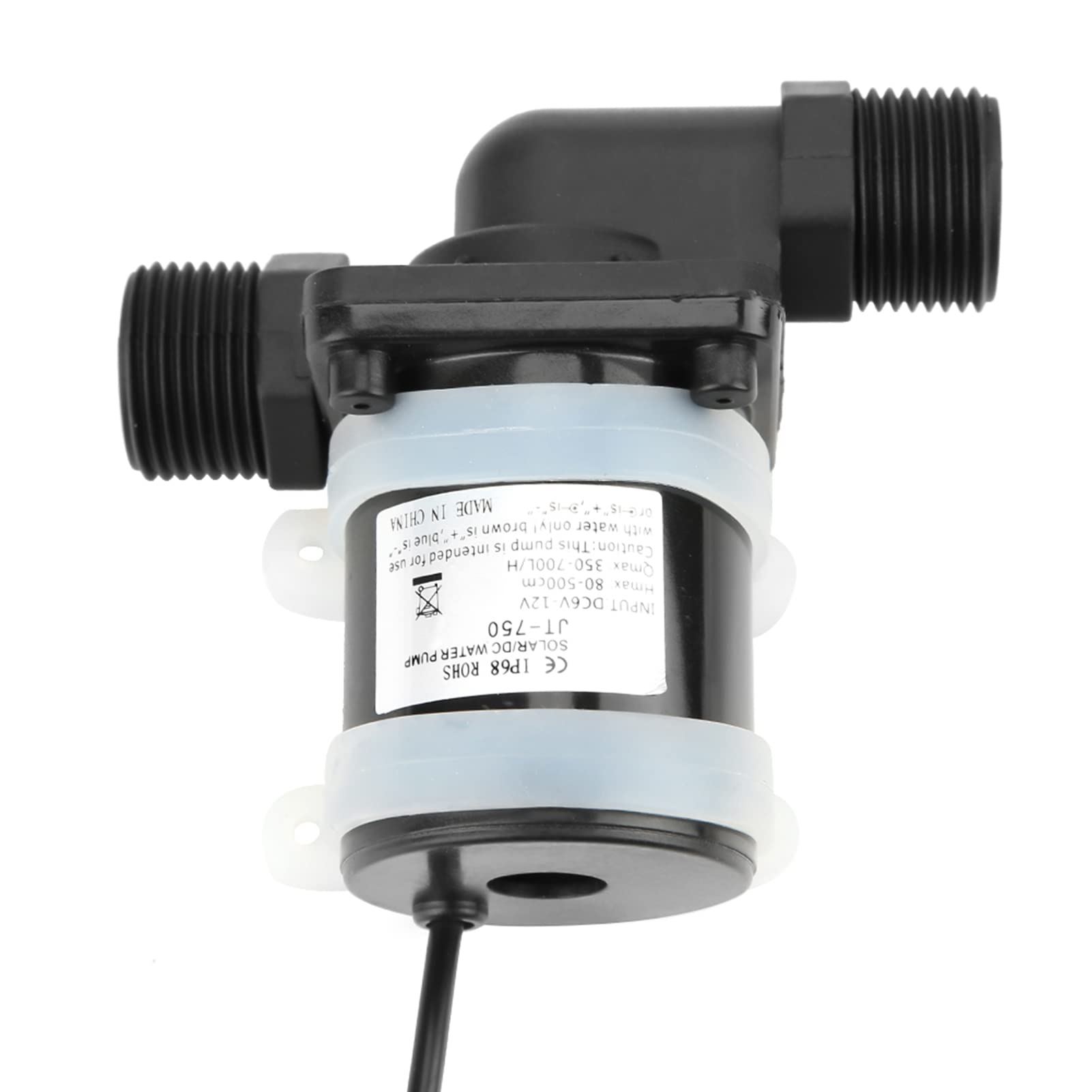 Mini DC Circulating Boost, pompa wodna z wężem, mini pompa obiegowa do gorącej wody 100°C, 12 V -40℃ ~ 100℃