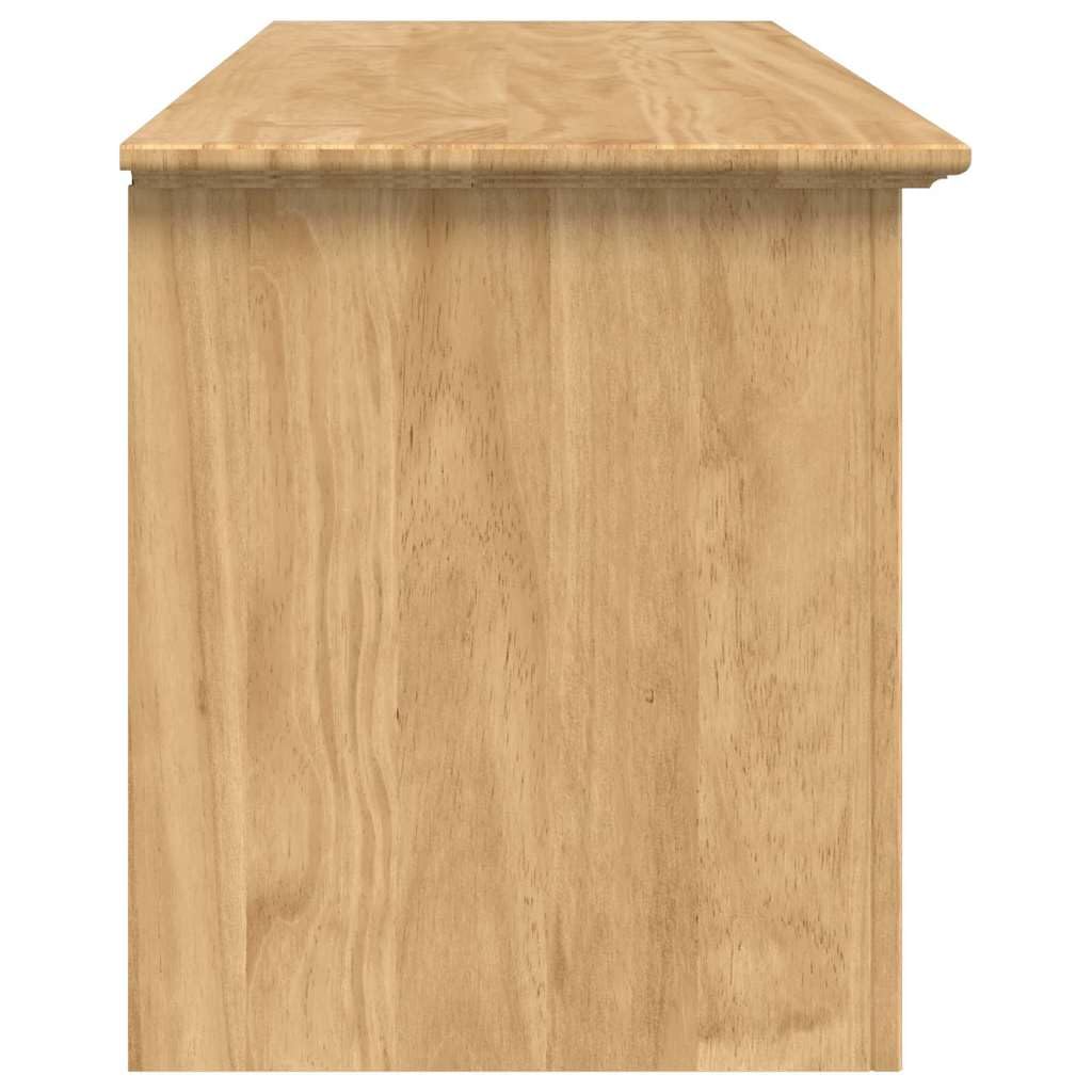 Ławka do korytarza, miodowo-brązowa, 118 x 40 x 50 cm, z materiału drewnopochodnego, ławka do siedzenia z miejscem do przechowywania, ławka garderobiana i szufladami, do korytarza, salonu
