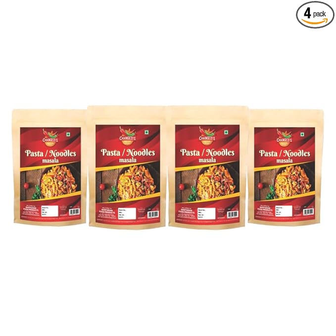 Changezi's Chinese Masala Pasta Masala Macaroni Masala | Noodles/Penne/Fusilli Pasta Masala | Whole Spices Blend With Authentic Traditional Taste-3920gm(pack of 4x 980gm)
