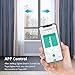 Tuya Zigbee Smart Curtain Motor with Motorized Curtain Track, Built-in Battery Electric Curtains, App & Voice Control Compatible with Alexa/Google Home, RF Remote Control Included (4.1m(161.4inch))