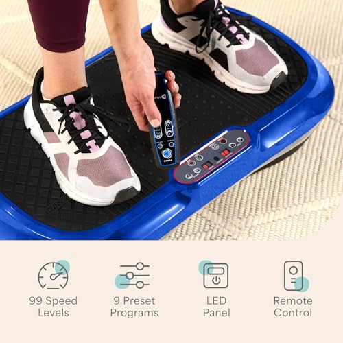 Lifepro Waver Vibration Plate Exercise Machine for Lymphatic Drainage, Muscle Activation, Full-Body Workout Vibrating Platform with Loop Bands, Fitness Equipment for Strength Toning & Fat Loss - Image 6