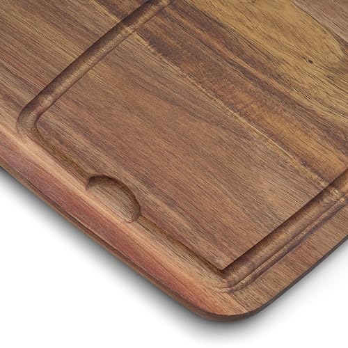 HexClad Steakbrett Set 4-teilig – Servierbrett aus Akazienholz – Bild 2