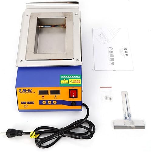 Miniatura 8 de Olla de soldadura de 9000 W, olla de soldadura de acero inoxidable para soldadura y baño de soldadura, olla de soldadura con raspador de pasta,