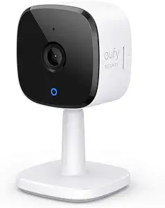 eufy Security 2K Indoor Cam, Plug-in Security Indoor Camera with Wi-Fi, IP Camera,Human and Pet AI, Works with Voice Assistants, Night Vision, Two-Way Audio, HomeBase Not Required (Renewed) asin的图片
