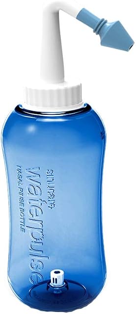 RSSZL Garrafa de lavagem nasal 300 ml Neti Pot Sinusal Rinse Garrafa Limpador de Nariz Irrigação Nasal para Adultos e Crianças Livre de BPA  Cuidados com o Nariz, Rinite, Alérgico e Amamentação de Gripe Fria