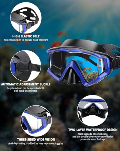 Máscara de buceo para explorar calas este verano con visión clara 4