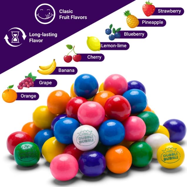 Fusion Sweets and Snacks Chicle Gumballs Sabor Frutas Asortadas - Bolsa 3 lb miniatura 4