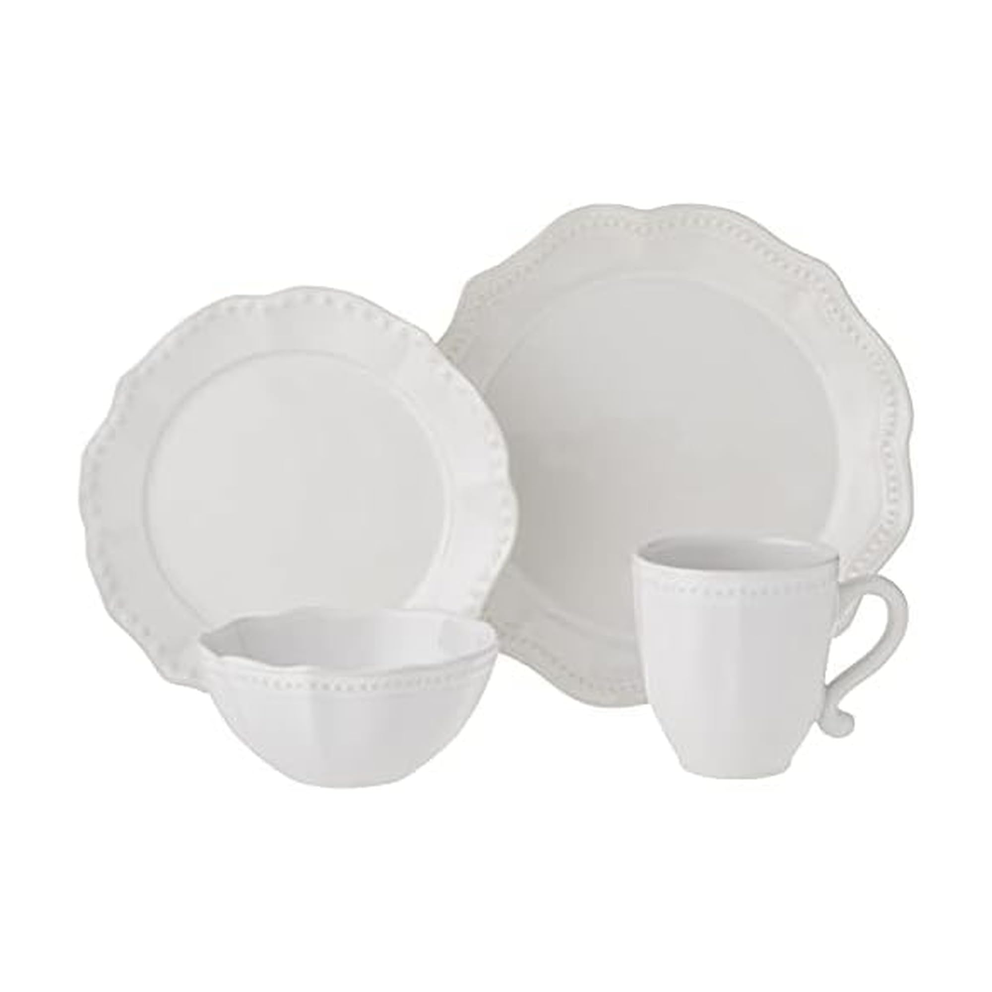 Mikasa Alyse 4-Piece Place Setting, White
