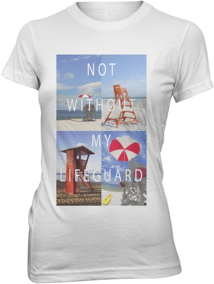 Admonish Clothing Company Women's Lifeguard T-Shirt Small White