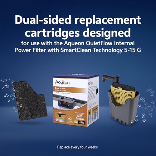 Image of Aqueon Aquarium Fish Tank EcoRenew Filter Cartridge, Small 3 Pack