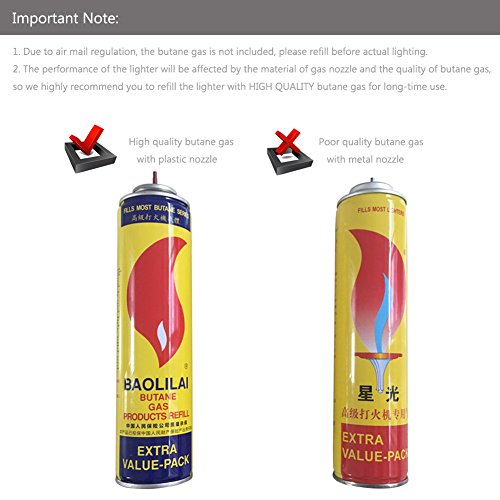 Encendedor Antorcha Ambrogio.L Single Jet Dorado miniatura 6