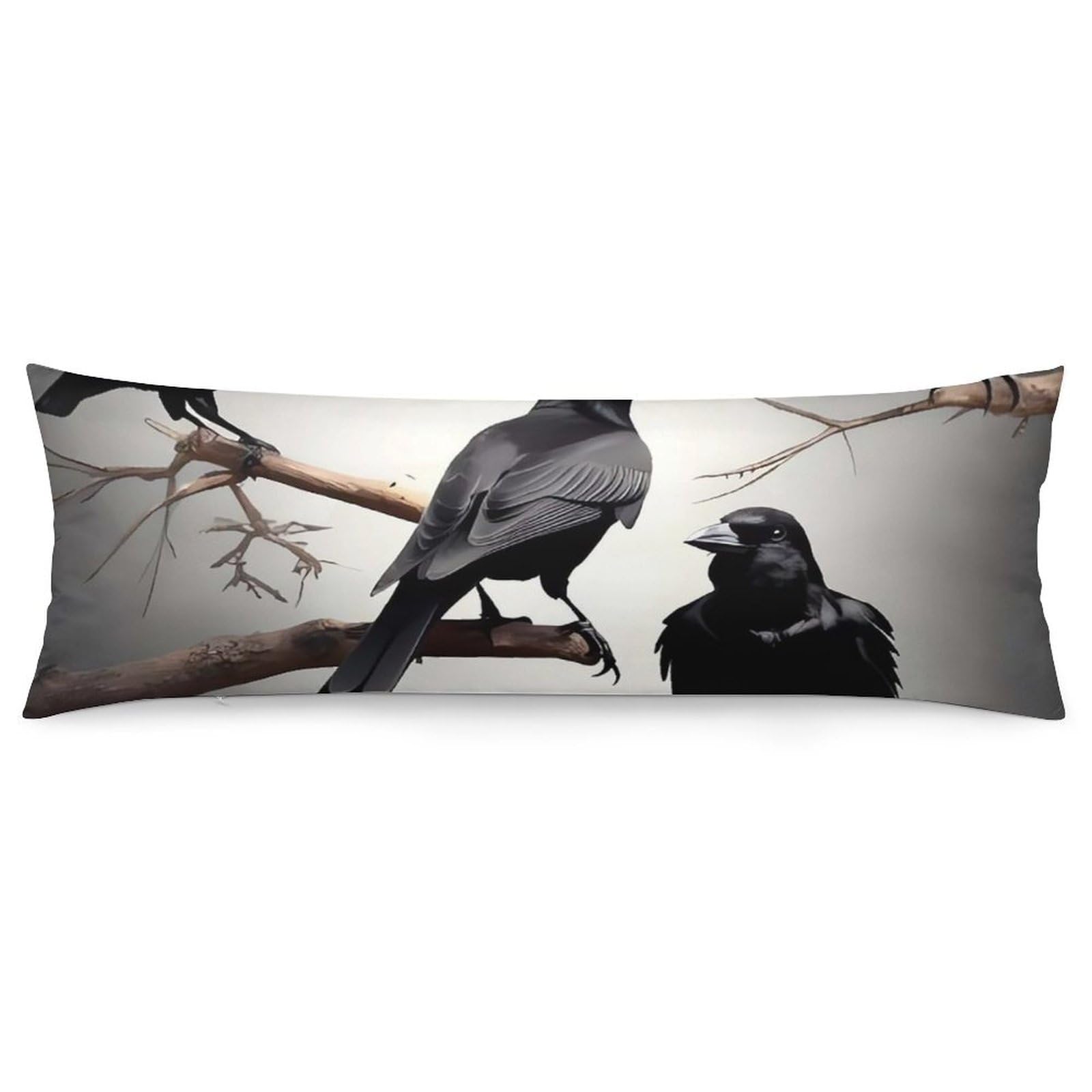 Taie d'oreiller corbeau noir : le confort d'un tissu haut de gamme