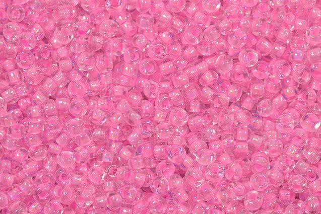 250g Round Rocailles Glass Seed Beads Preciosa Ornela Mix, Color: Green, Bohemia Crystal Glass, Czechia 311 19 001