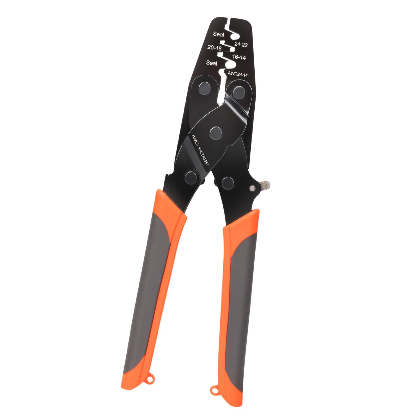 Professional Electrical Crimping Tool Includes Wire Stripper and Cutter for Automotive Marine Solar Applications Ratcheting Crimper Tool
