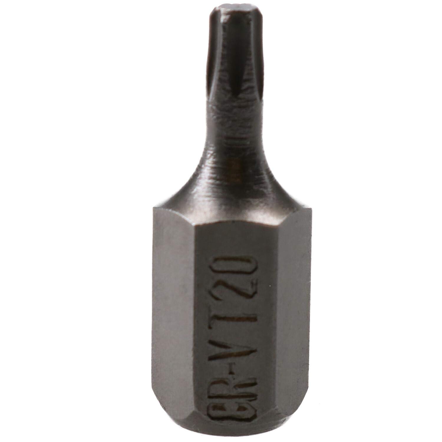 AB Tools T20 Torx Star Bit 30mm Length 10mm Shank Chrome Vanadium Hardened Tip Cr-V