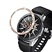 DEALELE Cases Compatible with Samsung Gear S3 Fontier/Classic/Galaxy Watch 46mm / Galaxy Watch 4 Classic 46mm, Rhinestone Diamond Stainless Steel Metal Watch Face Bezel Ring Cover (Rose Gold)