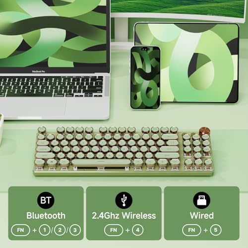Teclado Mecánico EWEADN-V20-D1 Retro 87 Teclas QWERTY miniatura 3