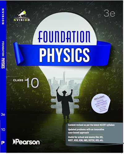 Image of Pearson 2026 Nvision Foundation Physics Grade 10 JEE, NEET, and Olympiads like NSO, IOM, IMO, NSTSE, and IOS latest NCERT curriculum