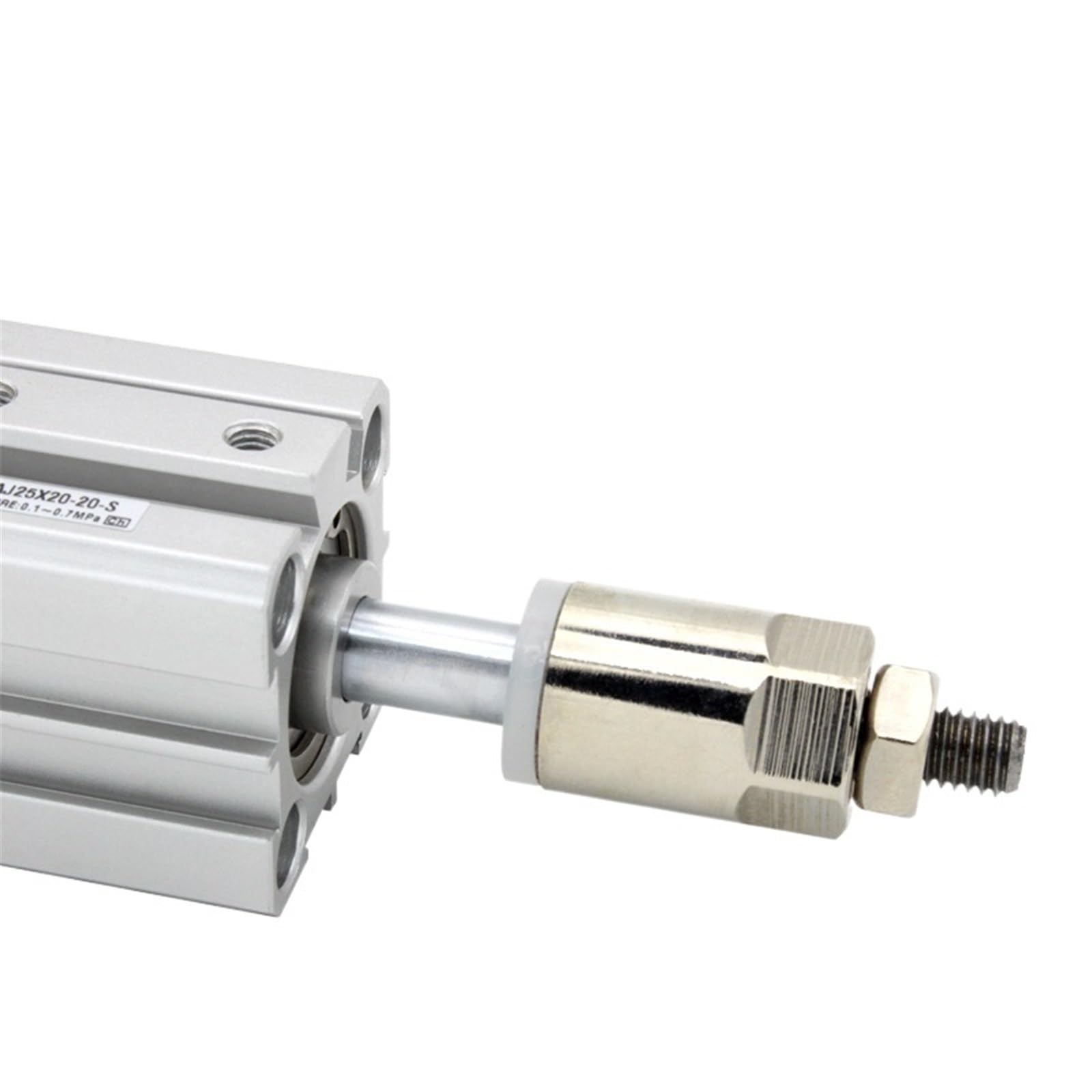Vérin pneumatique Compact à Double Effet, série J32, alésage 32 mm, Course réglable, J32X20-20, J32X30-20, S-BJ32X100-50(SDAJ32X100-50,Nill)
