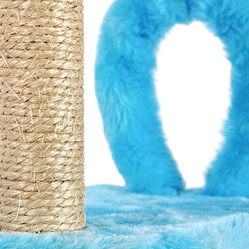 Brinquedo Arranhador Divert Cat para Gatos Retangular com Arco Azul