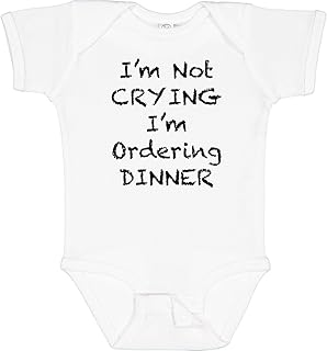 inktastic I'm Not Crying, I'm Ordering Dinner Baby Bodysuit