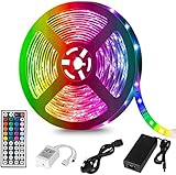 SMD RGB 5050 ultrabrillante de alta calidad, 44 teclas de control remoto y 20 colores disponibles.