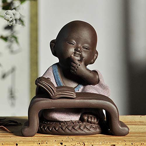 Statue de Bouddha en céramique anti-stress pour décorer un bureau