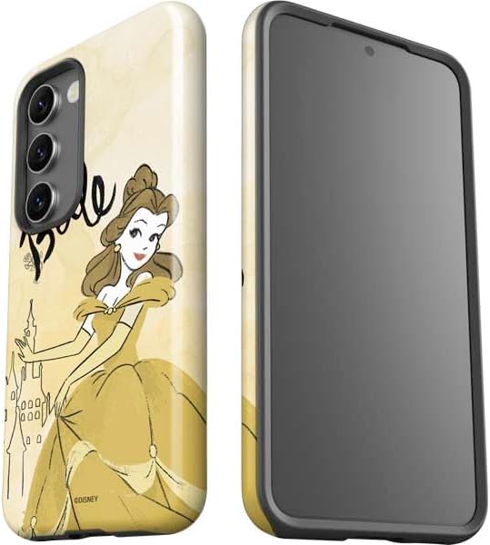 Skinit Pro Phone Case Compatible with Galaxy S23 - Officially Licensed Disney Princess Belle Art Design