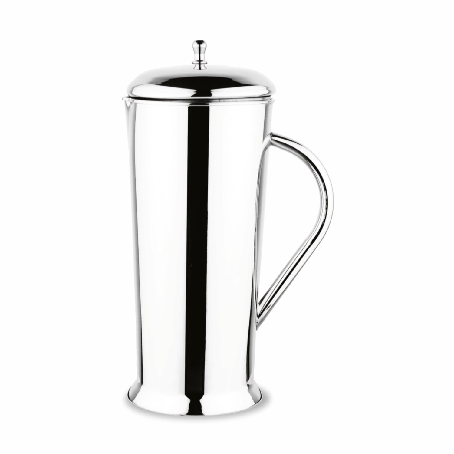 Stainless Steel Apple Water Pitcher with Lid 1.7 Liters Food Grade Rust Proof Easy to Pour Steel Serving Water Jug, hot Cold Water ice Tea Wine Coffee Milk and Juice.