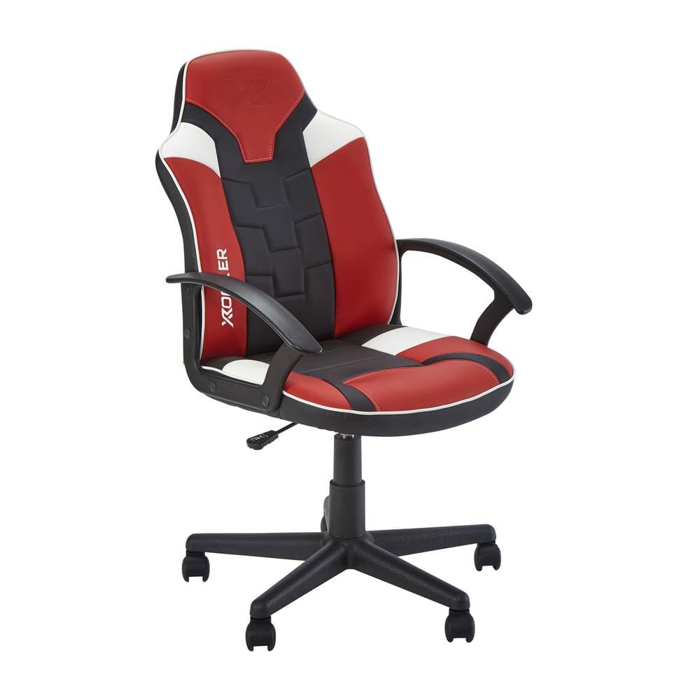 X-Rocker Saturn Gaming Chair, Mid Back Ergonomic Office with Armrest, Computer Swivel Chair with Back Support, Adjustable Height, Comfortable for Young Adults and Teens - RED โ image 1