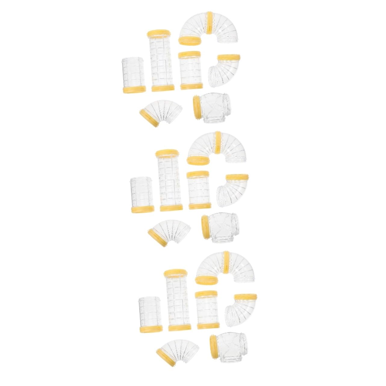 Toddmomy 3 Sätze DIY Hamsterröhren Set Teiliges Tunnelspielzeug für Hamsterkäfig Zubehör Langlebig Sicher Flexibel Kombinierbar Nagerspielzeug für Spielspaß im Käfig