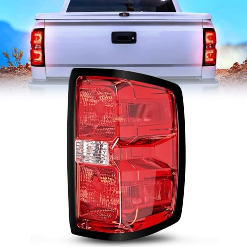 Image of Nilight Taillight Assembly Compatible with 2014 2015 2016 2017 2018 2019 Chevy Silverado 1500 2500HD 3500HD 2015-2019 GMC Sierra 3500HD 2019 Silverado 1500LD OE Style Rear Lamp Passenger Side