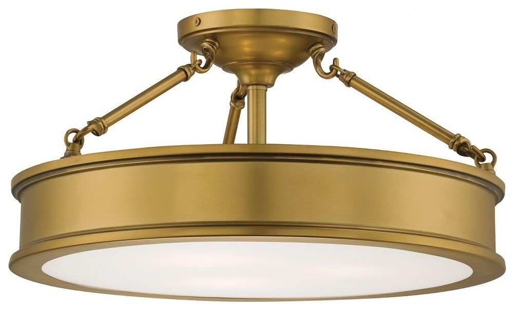 Harbour Point 3 Light Semi-Flush Mount