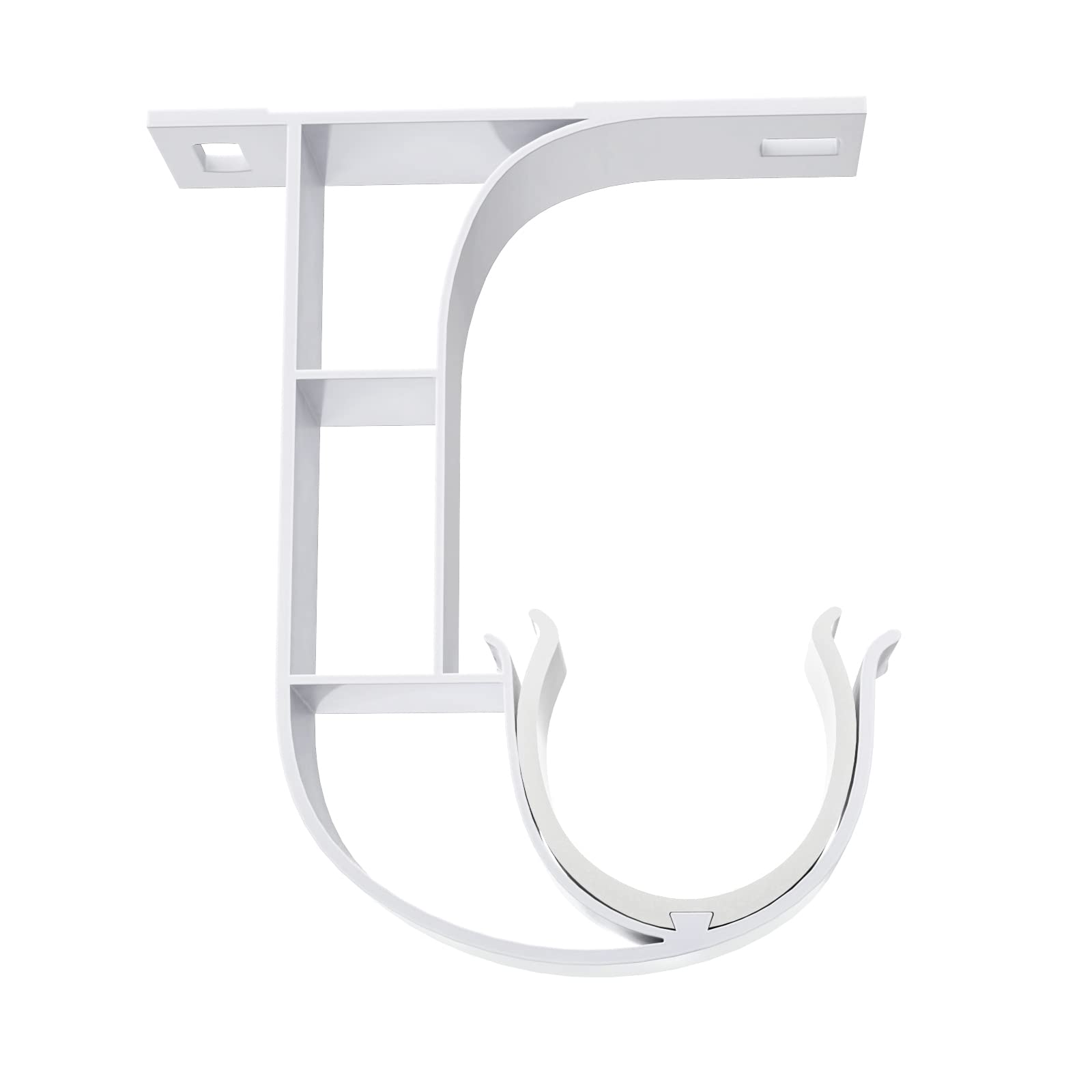 White Curtain Rod Bracket