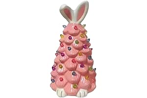 2024 Tabletop Easter Bunny Ceramic Tree for Spring Decor