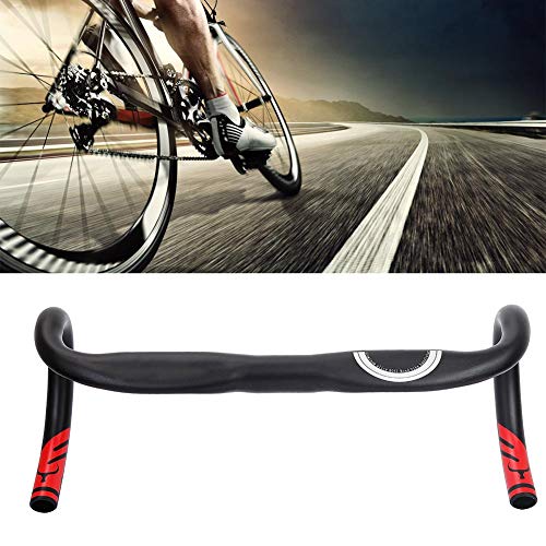VGEBY1Manubrio Bici da Corsa, Manubrio da Mountain Bike, Manubrio Drop Bar Manico Ultralight Pieghevole in Lega di Alluminio Extra Lunga per Bici da Corsa su Strada