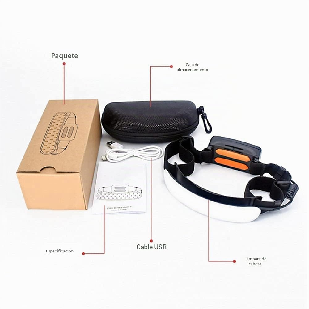 LETOUR Linterna Frontal LED Recargable,3 Modos Frontal LED Recargable Alta Potencia, Linterna Cabeza, Luz Frontal Cabeza Frontales para Camping, Ciclismo, Senderismo, Pesca.