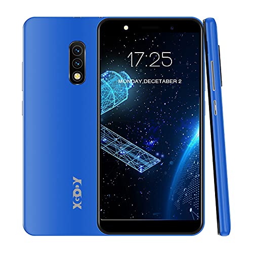 Xgody Mate10+ Smartphone Unlocked, Android 8.1 Cell Phones Cheap, Dual Sim-Free Mobile Phones with 5.5 inch HD Display, Dual 5MP Beauty Cameras + 8GB ROM (Blue)