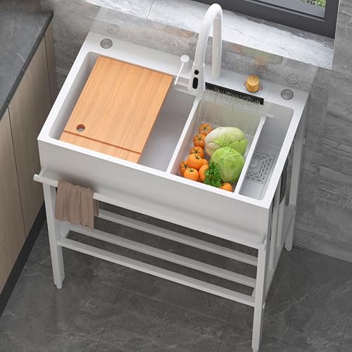 Mzqmk ER BEI Edelstahlspülbecken 1 Becken