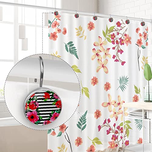 Crochet décoratif pour salle de bain au motif floral délicat - 5