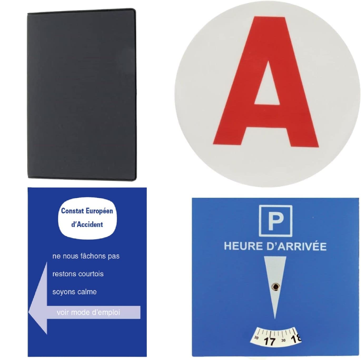 Disque A Jeune Conducteur Électrostatique - Apprentissage Permis B, 15cm Rouge Sur Blanc Pour Vitre