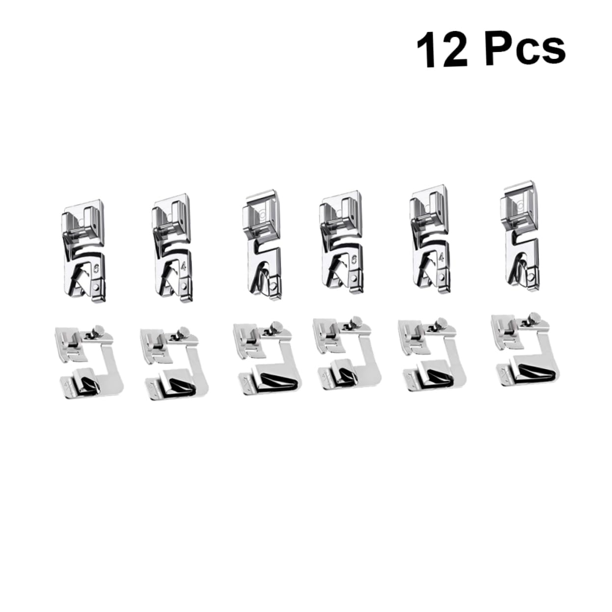 12pezzi Piedini Premistoffa per Cucire Piedini Premistoffa per Arricciatura in Set di per Macchina da Cucire Bassa per Tessuti Leggeri su Indumenti e Altri Progetti Facile da