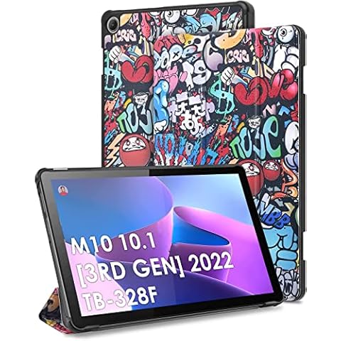 KATUMO Case For Lenovo M10 Tablet 3rd Gen 10.1 inch 2022 (TB-328F) Slim Lightweight Smart Cover, with Auto Sleep/Wake Function Tri-fold Stand. Identify Tablet Model(TB-328F) Cover