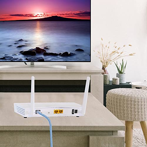 Image of RJ11 25Ft Shielded Modem Cable for High Speed DSL Internet, for Broadband DSL Modems, High Speed Data Transfer, Home DSL Ethernet Phone Jack Cable