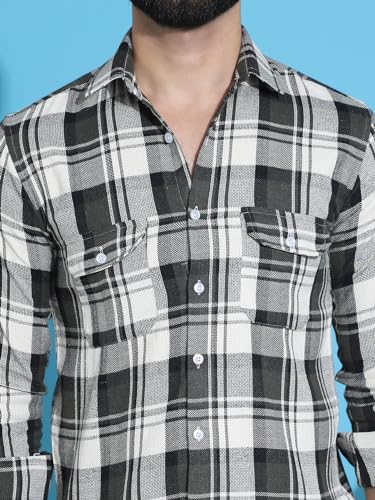 Image of Indian Needle Men's Checkered Regular Fit Shirts