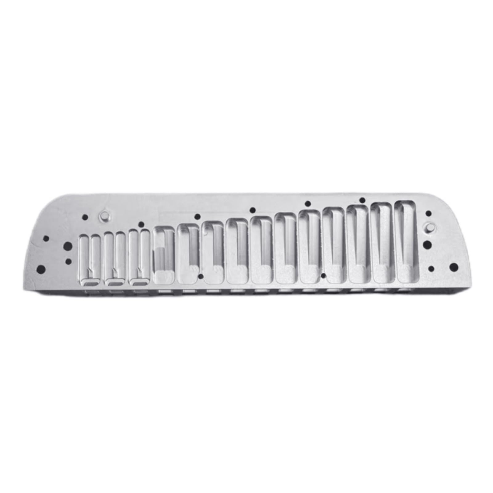 Armonica a bocca liscia in alluminio con pettine in metallo, armonica a bocca per strumenti musicali veloci e palcoscenici per spettacoli palcoscenici