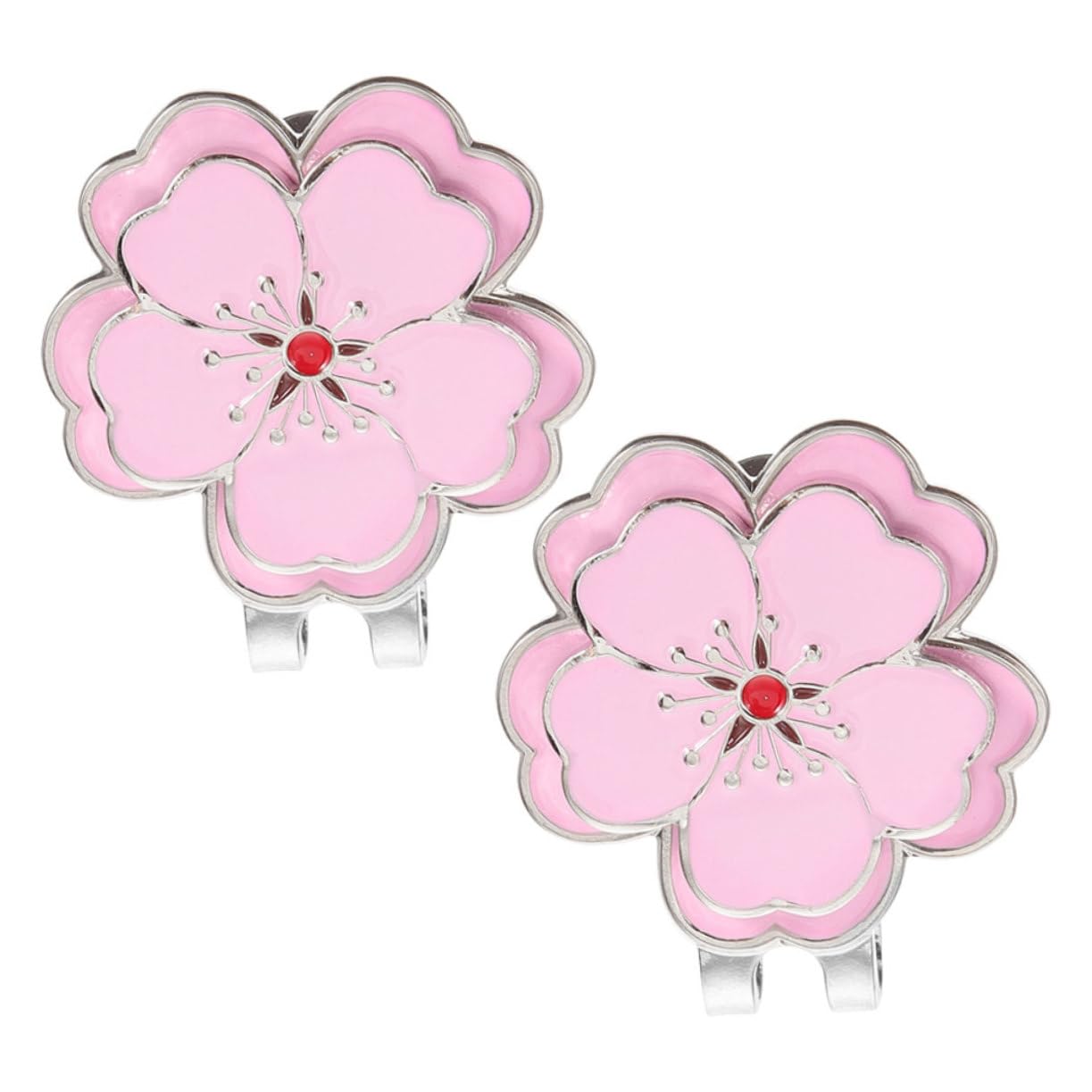 Yardwe 2 Pièces Clip pour Marque-Balle de Golf - Porte-Marque-Balle pour Casquette - Accessoires de Golf