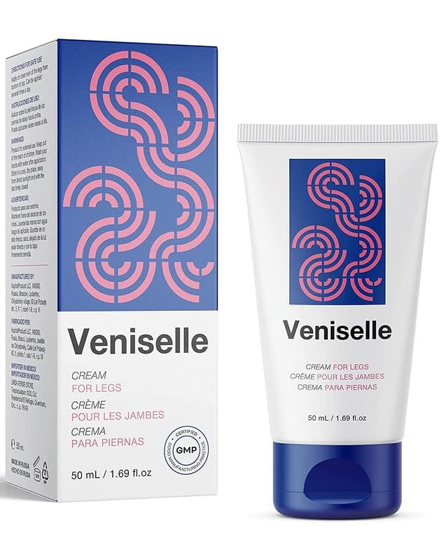 Veniselle | Cream for Legs |Horse Chestnut Chamomile Nettle & Menthol Lightweight Skincare 1.69 fl oz | 1 Pack